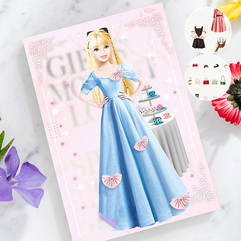 👗Magneettinen prinsessa pukeutua paperinukke👸