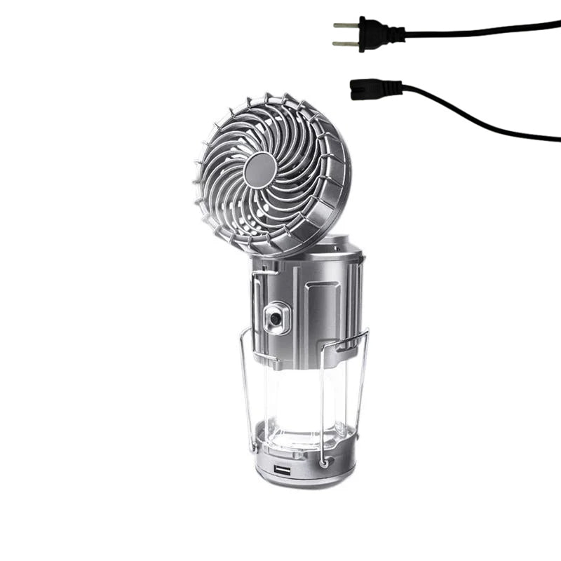 6-in-1 kannettava aurinkokäyttöinen LED- retkilamppu