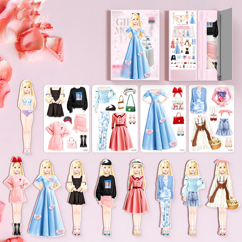 👗Magneettinen prinsessa pukeutua paperinukke👸