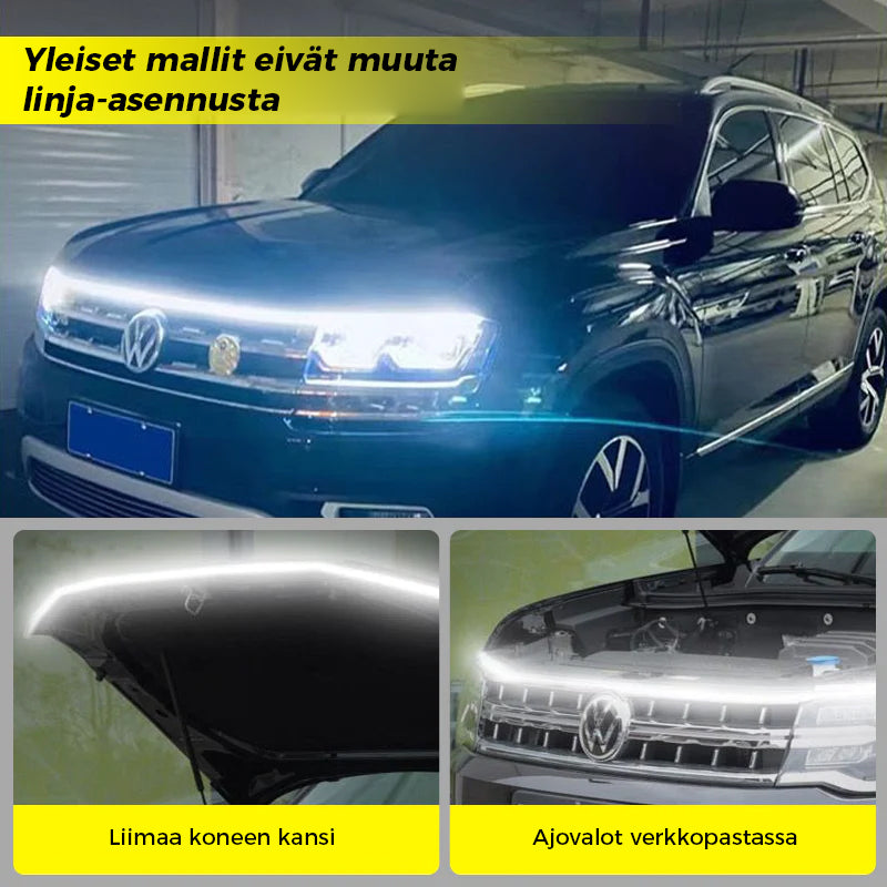 Auton LED-nauhavalot
