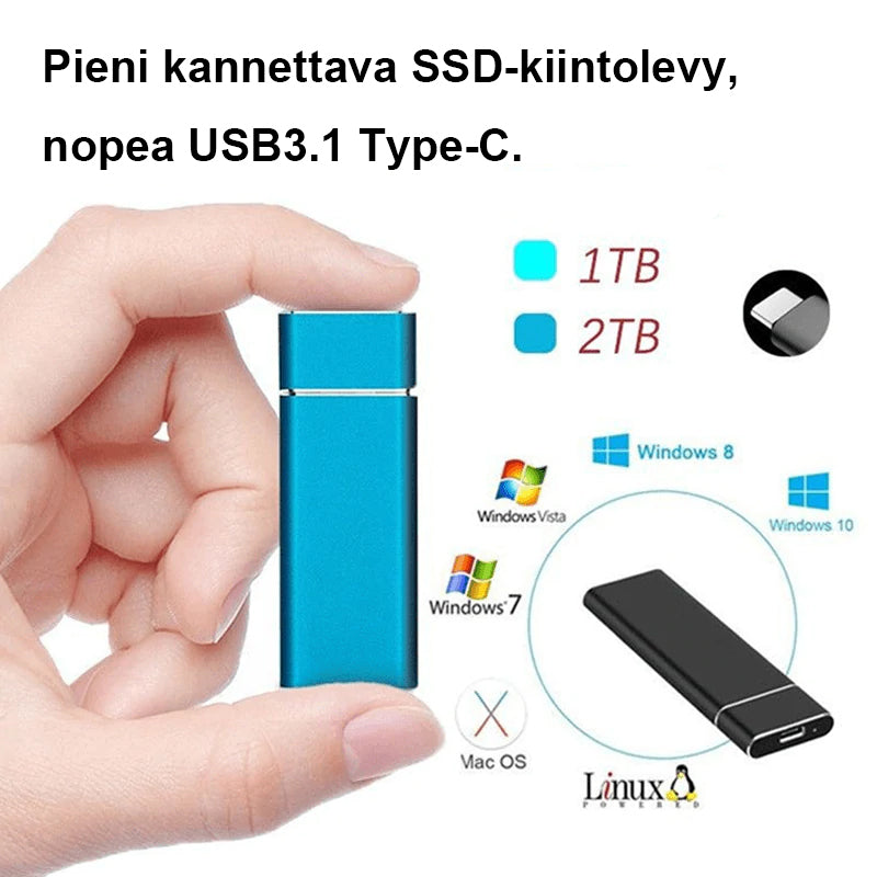 Kannettava Ultra Nopea Ulkoinen SSD-kiintolevy