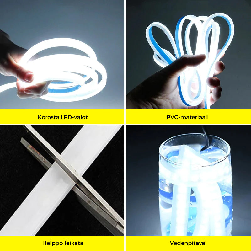 Auton LED-nauhavalot