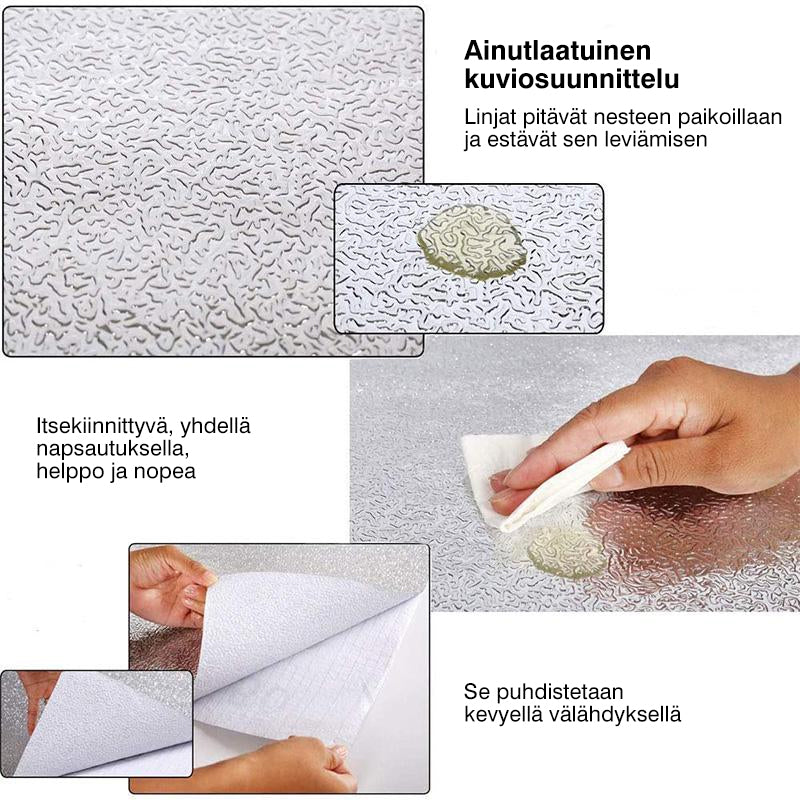 Keittiön öljyä hylkivä tarrapinnoite
