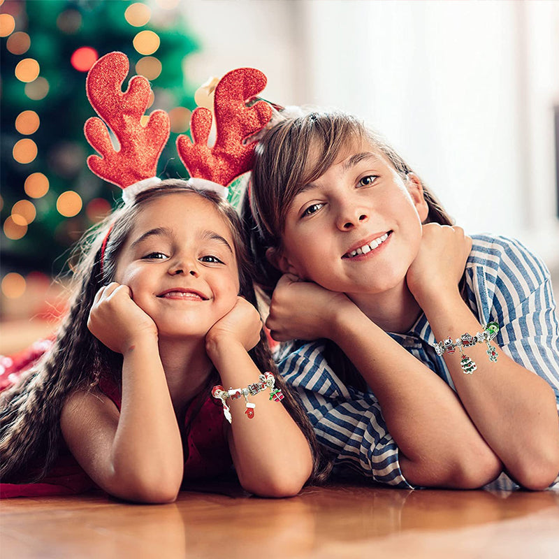 24 päivää lähtölaskentakalenteri DIY joulun adventtikalenteri rannekkeet asetettu