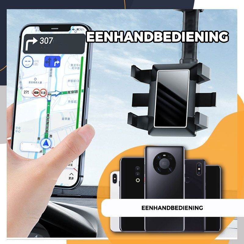 Kääntyvä ja sisäänvedettävä autopuhelinteline