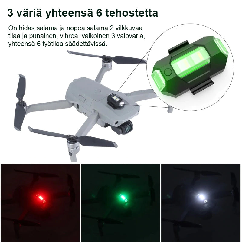 4 Väriä LED Aircraft Strobe Valot & USB lataus