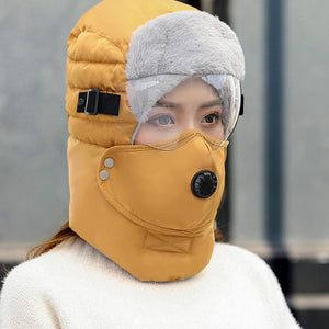 Napapiirin hiihtohattu + lasit