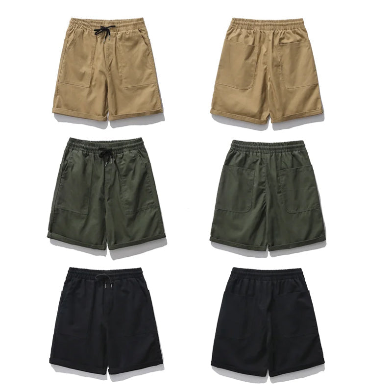 Miesten kevyet puuvillaiset cargo-shortsit
