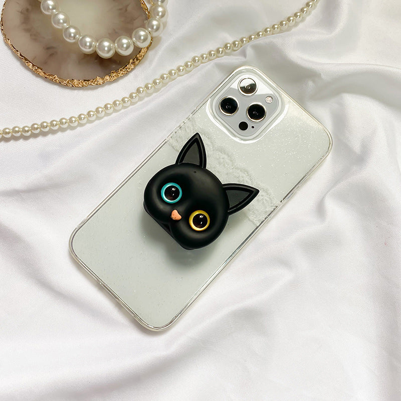 3D Söpö kissa puhelinpidike minipeilillä