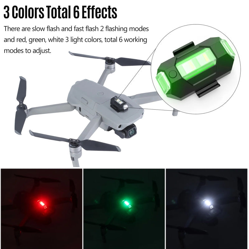 4 Väriä LED Aircraft Strobe Valot & USB lataus