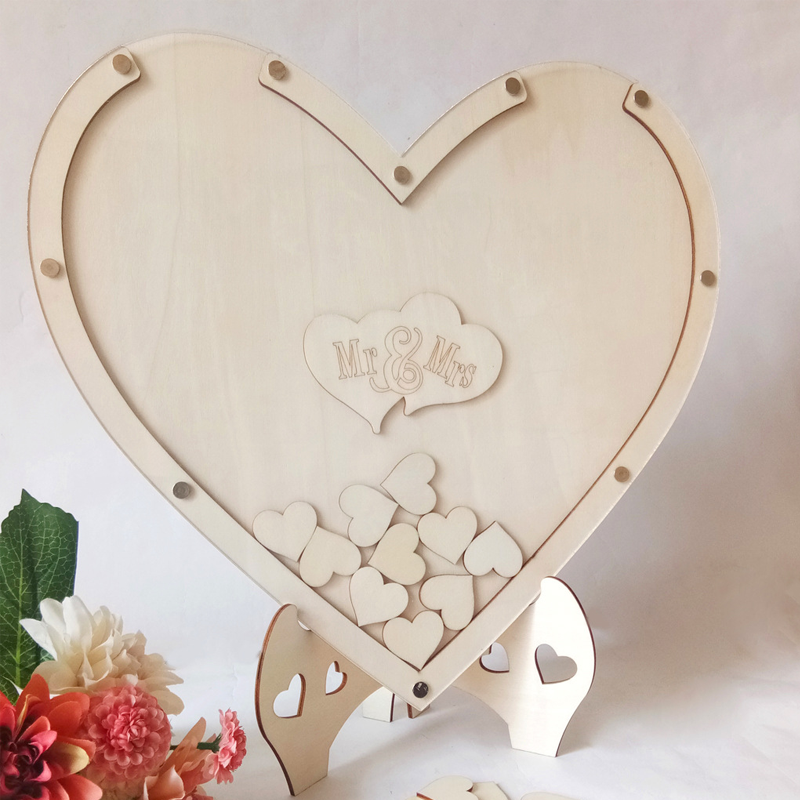 houten hart ornament