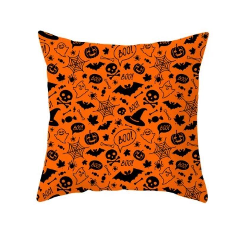 Halloween kurpitsa- koristeltu tyynynpäällinen