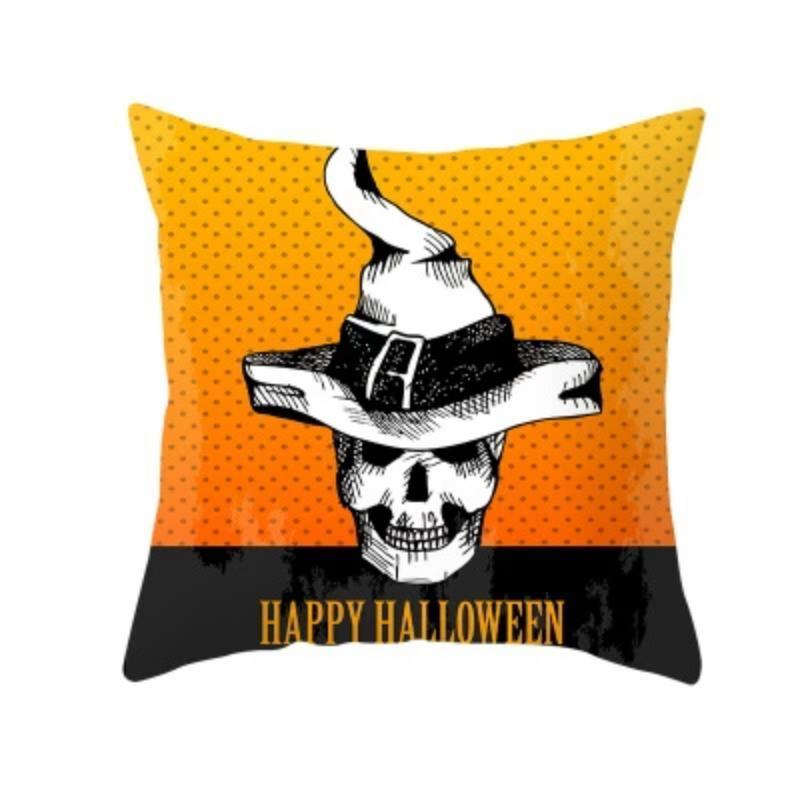 Halloween kurpitsa- koristeltu tyynynpäällinen