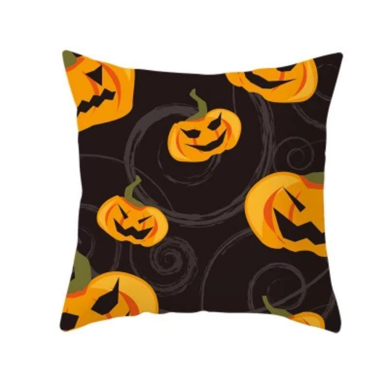 Halloween kurpitsa- koristeltu tyynynpäällinen