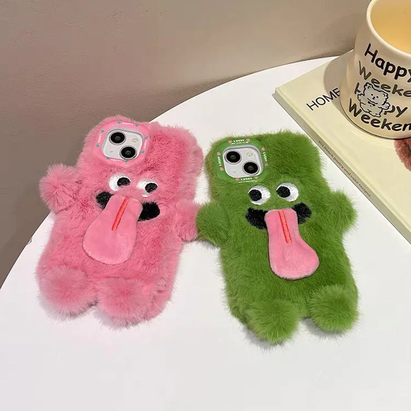 Hauska kieli kiinni ulos Plush matkapuhelin asia iPhoneen