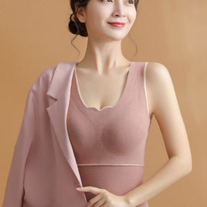 Ohut saumaton fleece alusvaateliivi