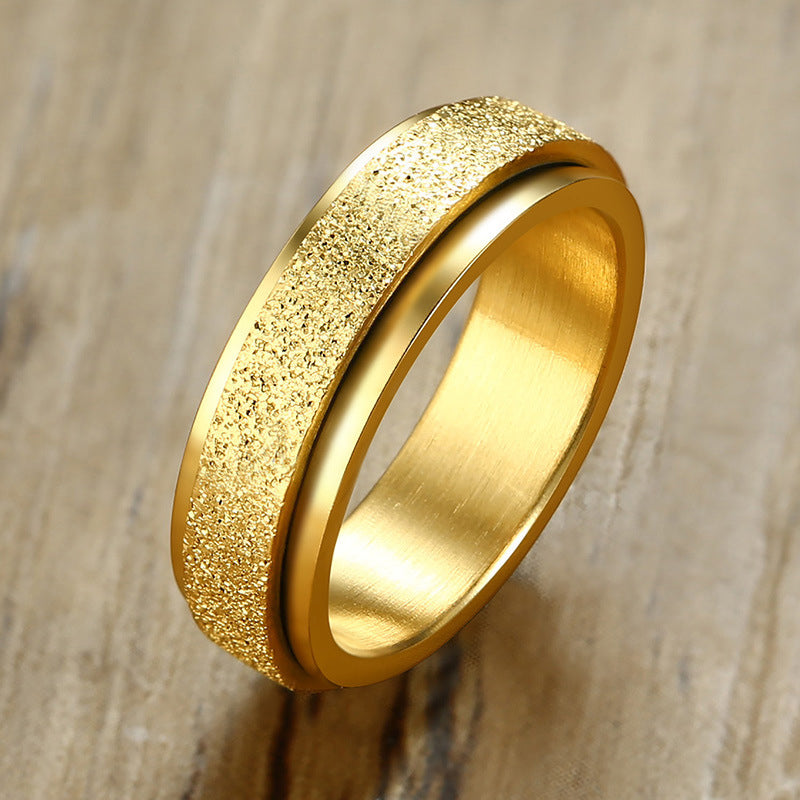 Unisex spinner sormus ruostumattomasta teräksestä