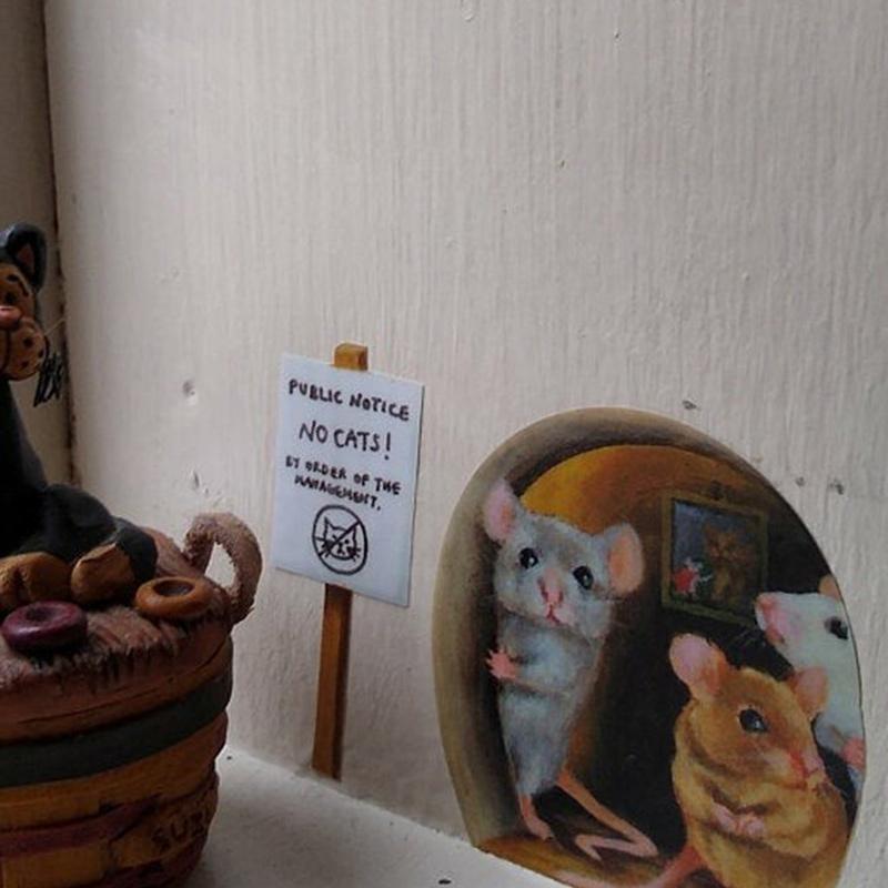 3D-hiirenkolo seinätarrat