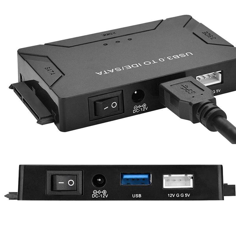 USB <-> IDE/SATA -muuntaja kiintolevyille