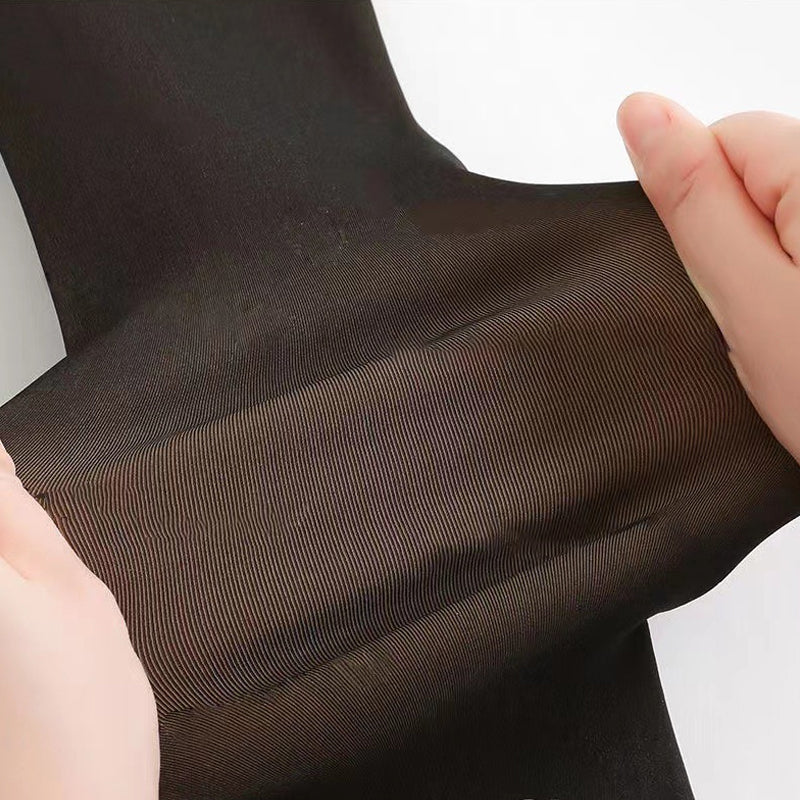 Virheettömät jalat Fake läpikuultava lämmin Plush vuorattu Elastiset sukkahousut