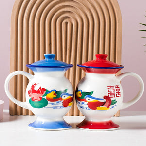 Perinteinen kiinalainen keraaminen kahvi- & teekannu