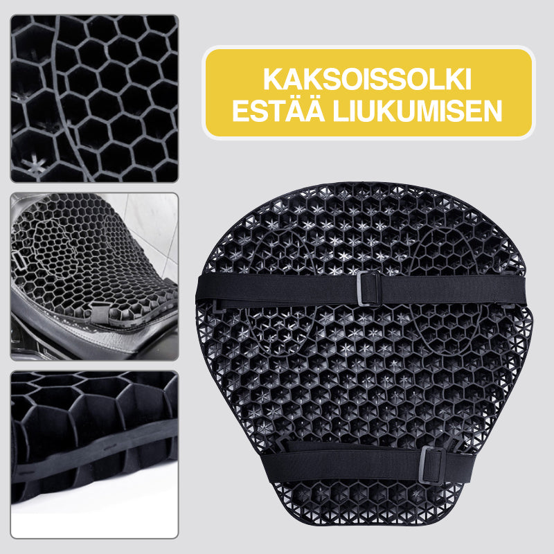 Hunajakenno 3D Hengittävä Moottoripyörän Istuintyyny