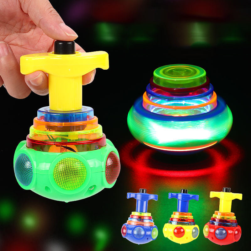 Musiikki vilkkuva Spinners lelu laukaisimella