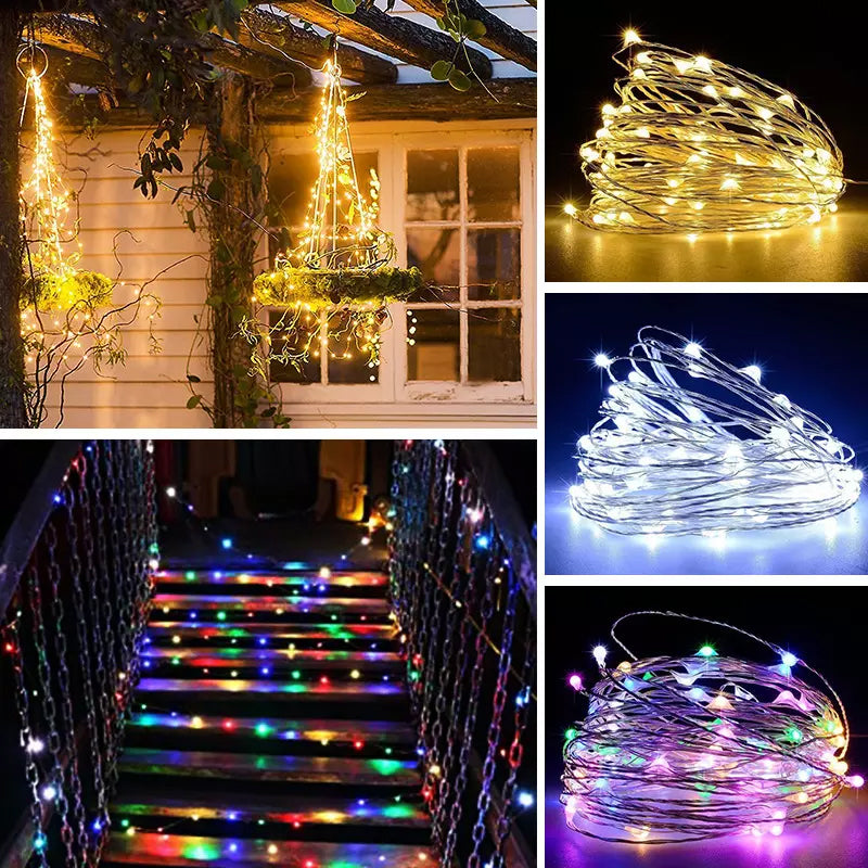 Kaukosäädettävä LED valolanka USB