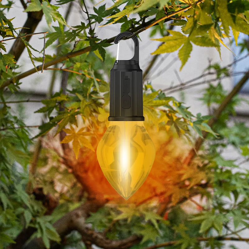 2023 Uusi Outdoor Camping roikkuu C-tyypin lataus Retrolamppu valo