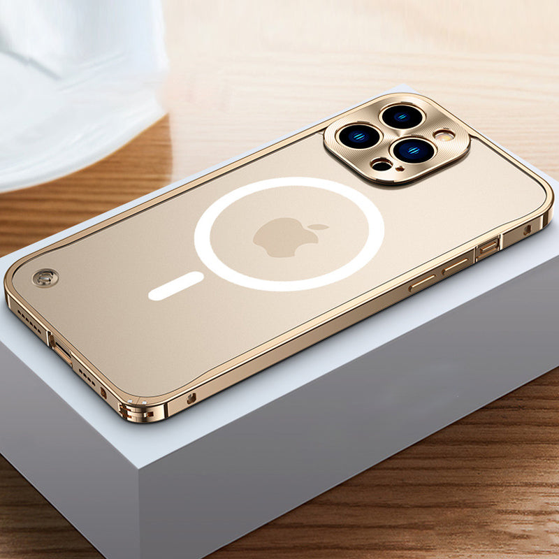 Magneettinen iPhone suojakuori metallikehyksellä