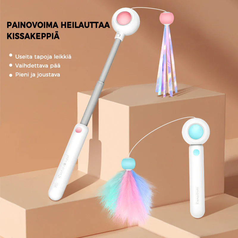 Infrapuna kokoonvedettävä kissan leikkikeppi