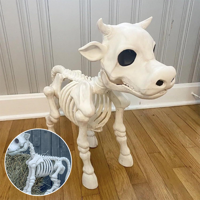 Lehmän luuranko Halloween-koriste