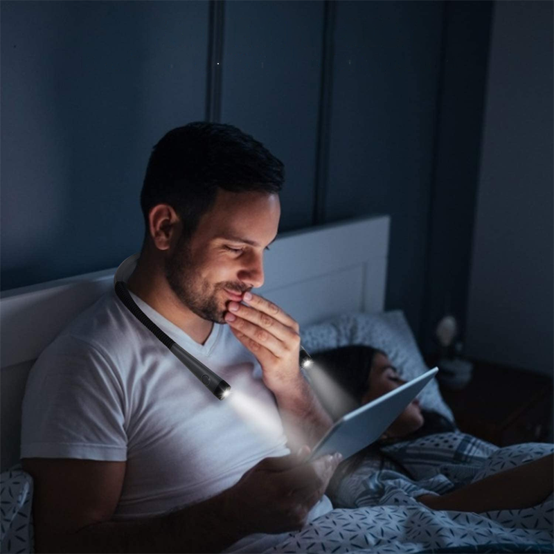 Kaulaan ripustettava LED-lukuvalo