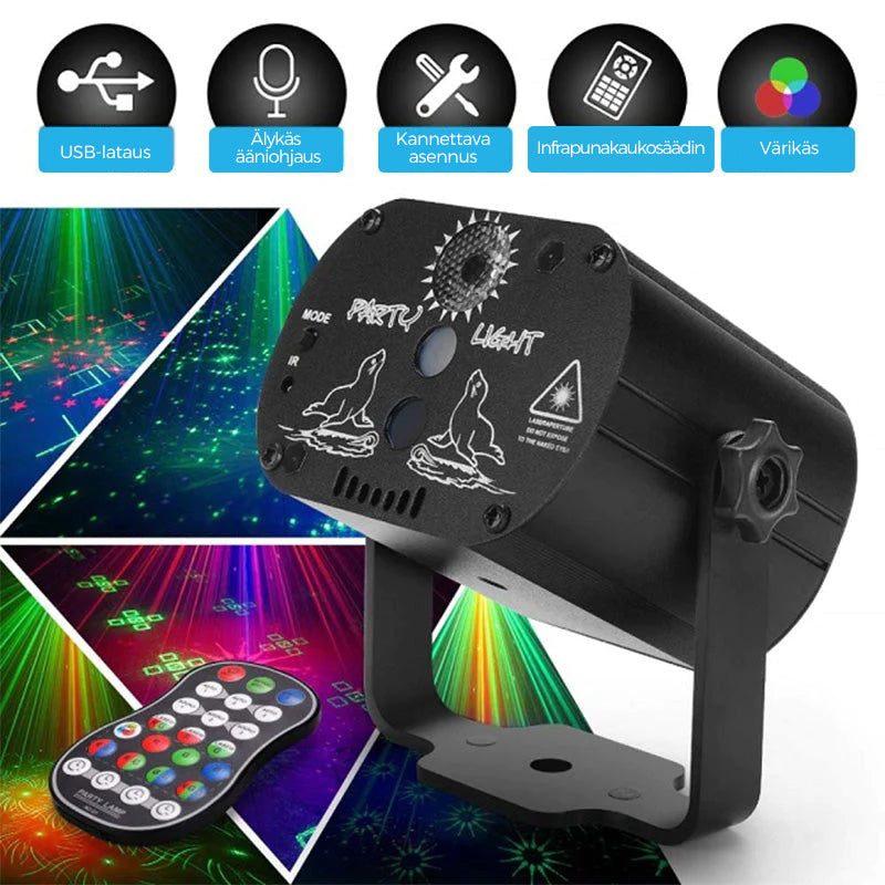 LED näyttämö laservalot