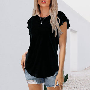 T-paita röyhelöhihoilla