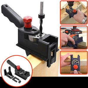 Säädettävä puuntyöstö porausreikien sarja