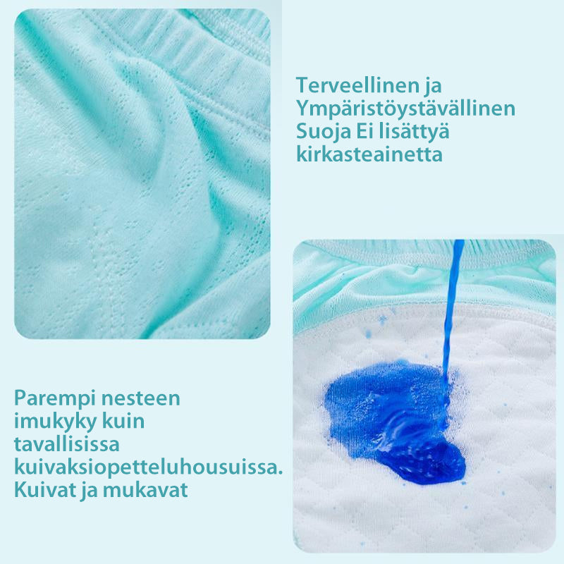 Lasten kuivaksiopetteluhousut