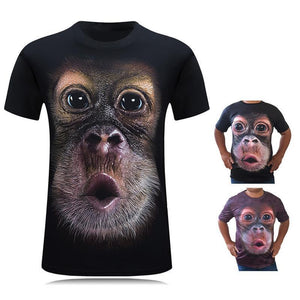 Hauska Gorilla 3D T-paita