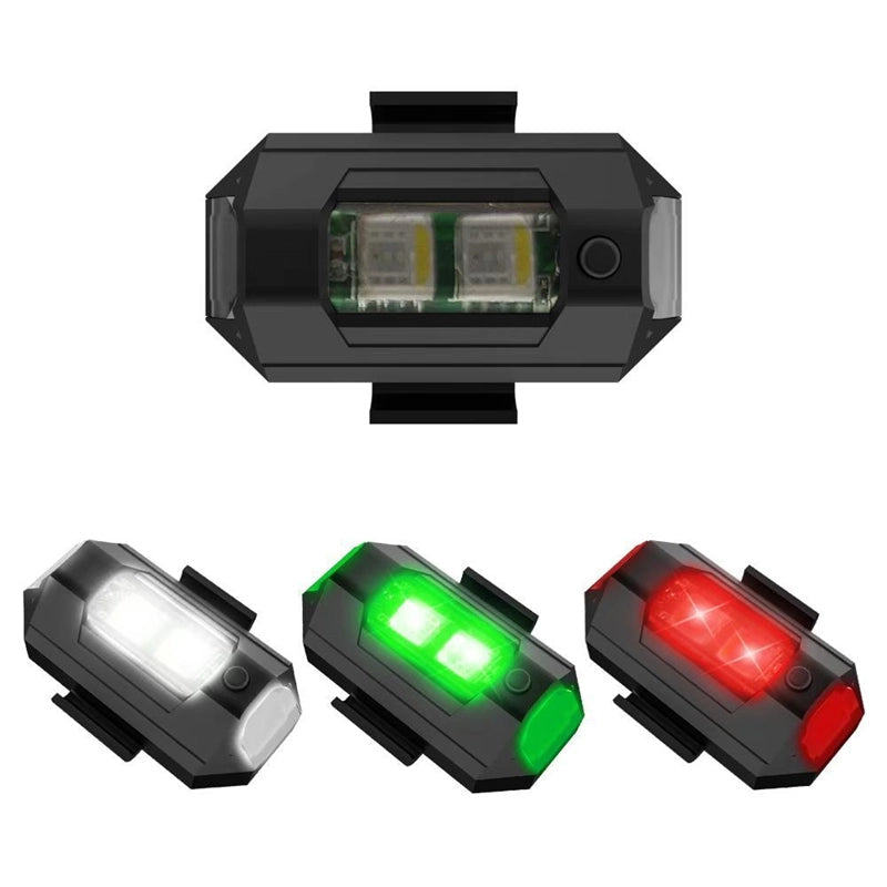 4 Väriä LED Aircraft Strobe Valot & USB lataus