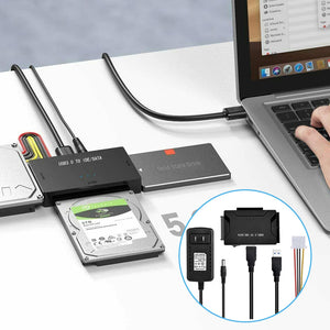 USB <-> IDE/SATA -muuntaja kiintolevyille