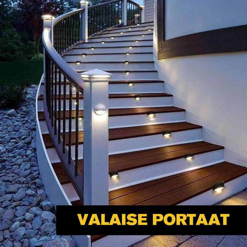 Aurinkoenergialla Toimivat Vedenpitävät Ulkovalot