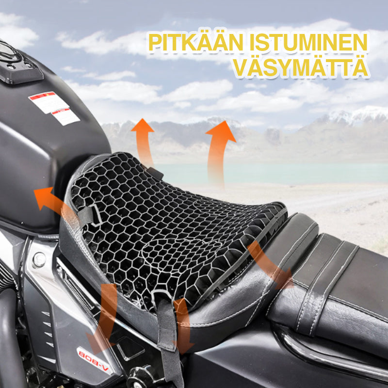 Hunajakenno 3D Hengittävä Moottoripyörän Istuintyyny