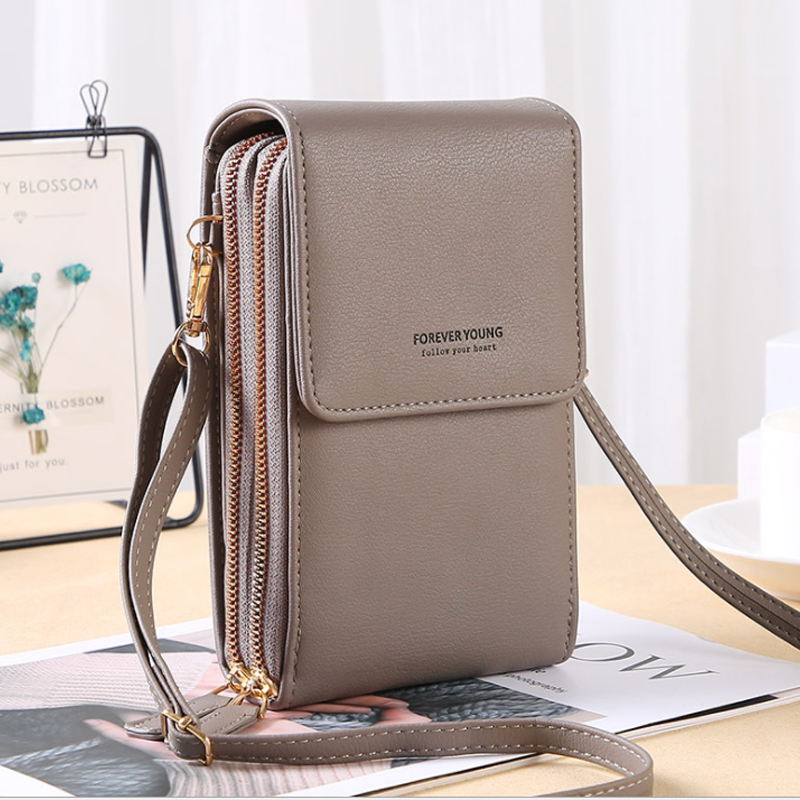 Crossbody kosketusnäyttö puhelinlaukku