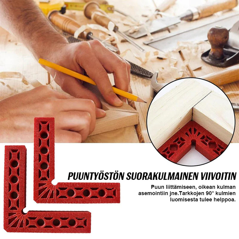 Puuntyöstö suorakulma asemointilaite