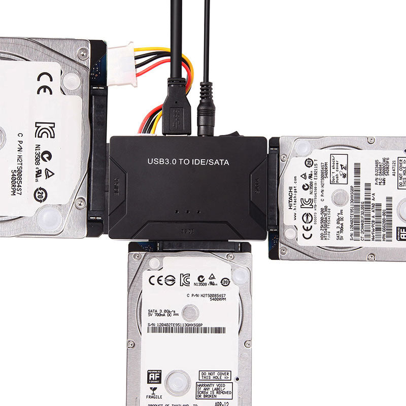 USB 3.0 ja IDE & SATA ulkoinen kiintolevy muunnin