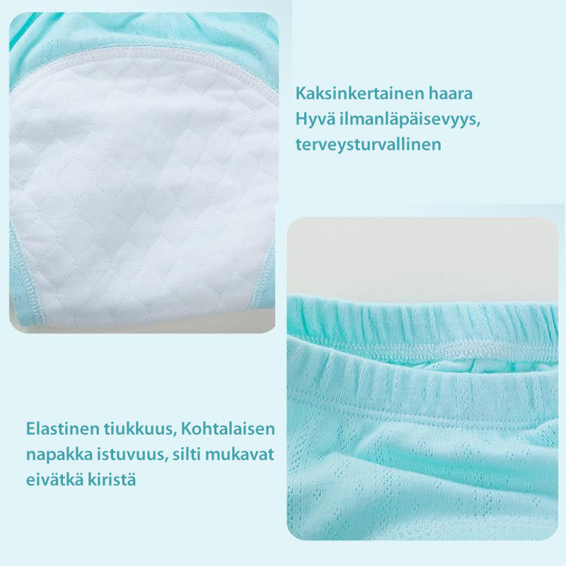 Lasten kuivaksiopetteluhousut