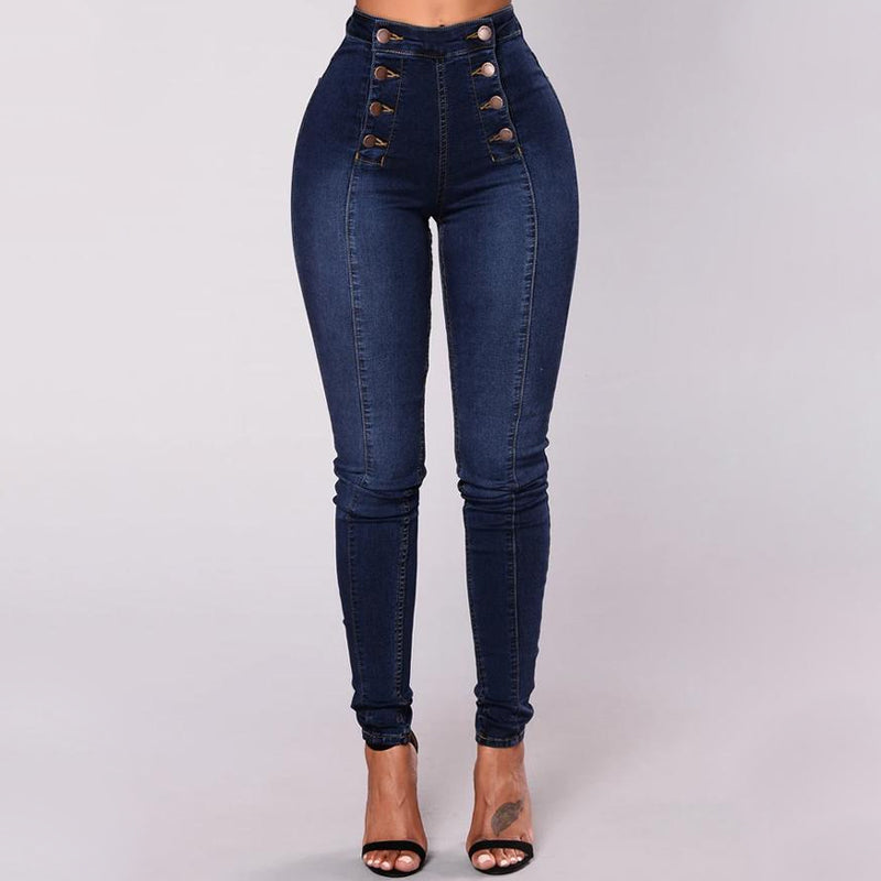 Korkeavyötäröiset Skinny Farkut