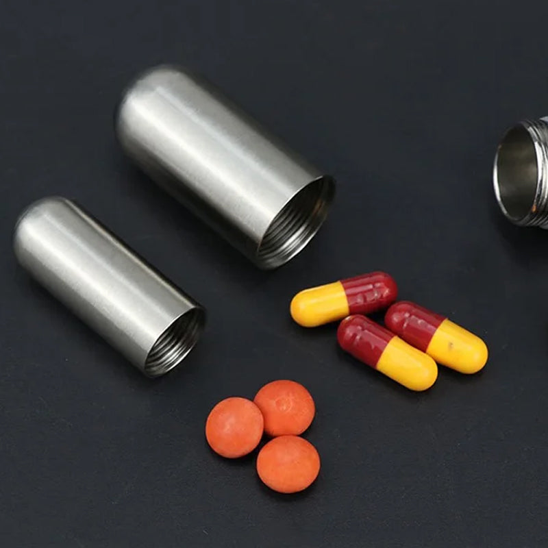 Pillerikotelo ruostumattomasta teräksestä
