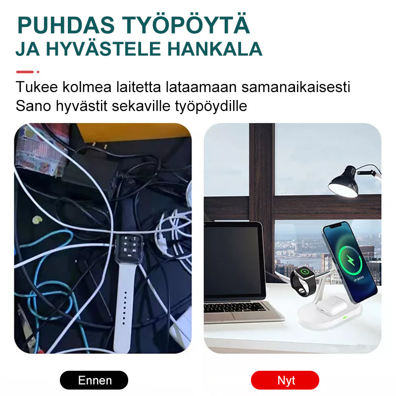 3-in-1 Langaton laturi