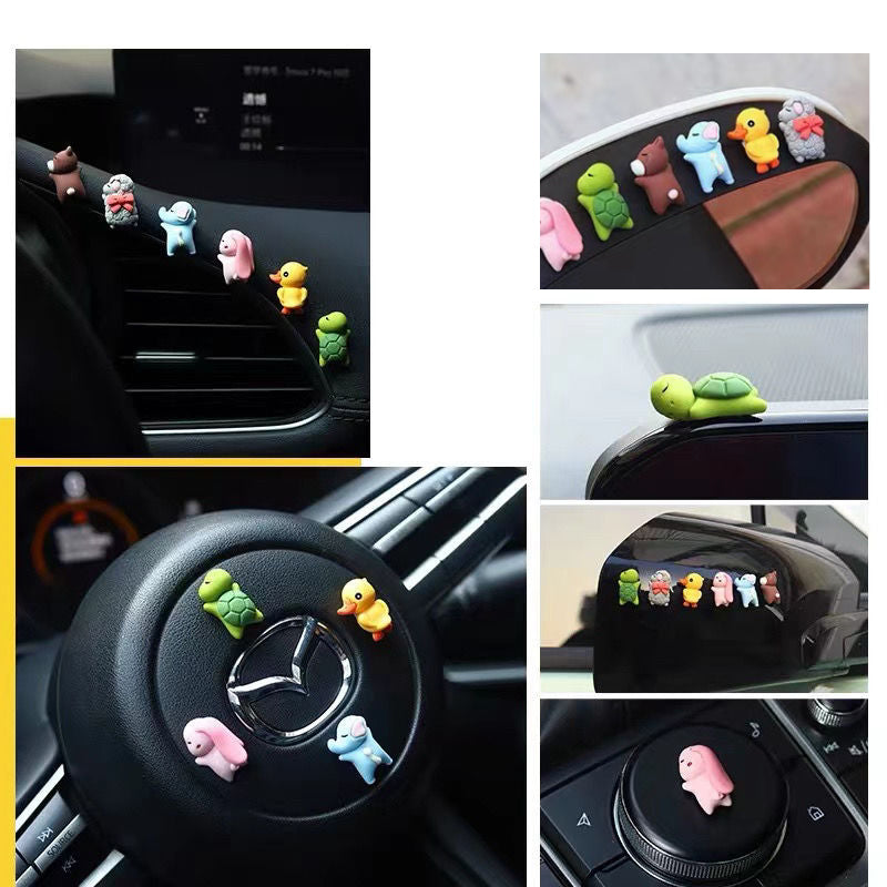 Söpöt figuriinikoristeet autoon